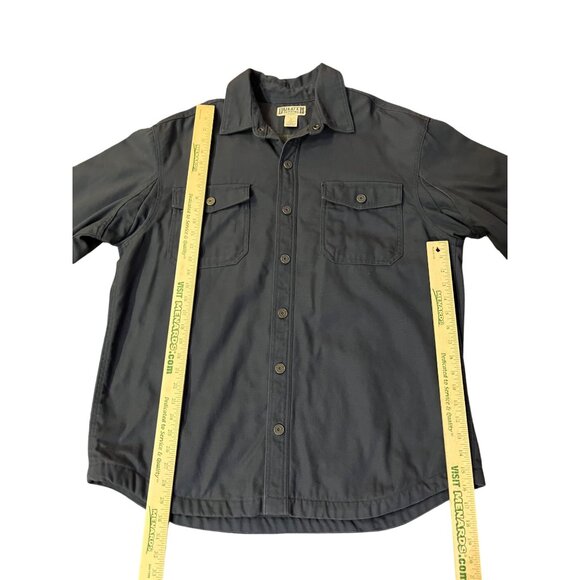 Duluth Trading Co Fire Hose Shirt Jac Mens L Blue Fleece Lined Work Jacket - Picture 9 of 13
